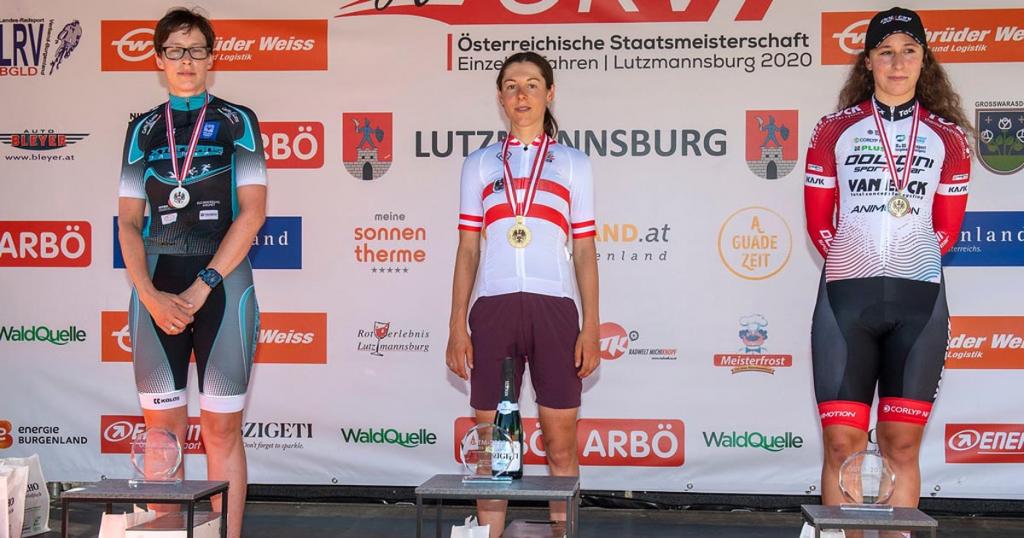 Einzelzeitfahren in Lutzmannsburg 2020 - Siegerinnen
