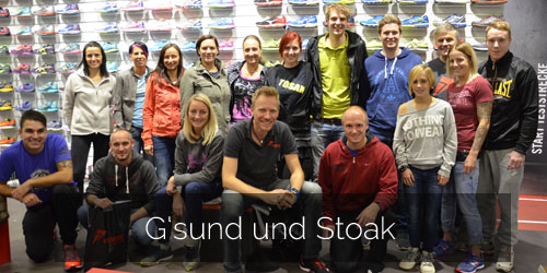 Gsund und Stoak zum Marathon