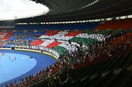 Rapidfans im Ernst Happel Stadion