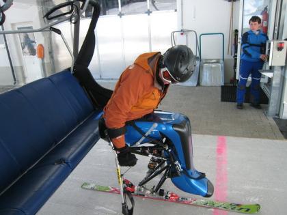 Skifahren Behinderung Ischgl
