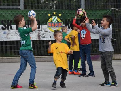 SK Rapid Käfig-Tour am 22.10.2018 im Esterhazypark, 1060 Wien