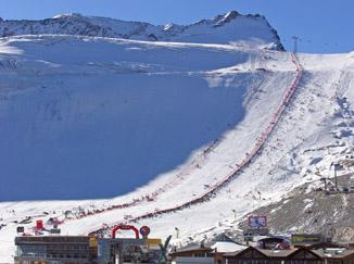 Skiweltcup Strecke Sölden