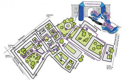 Krebsforschungslauf 2015 Streckenführung