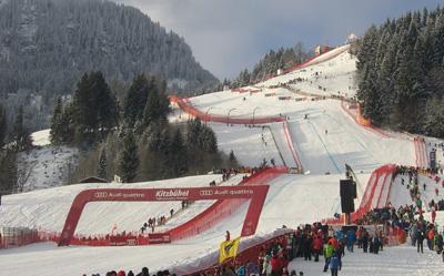 Skiweltcup Strecke Hahnenkamm Kitzbühel