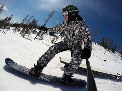 Action-Kameras beim Snowboarden