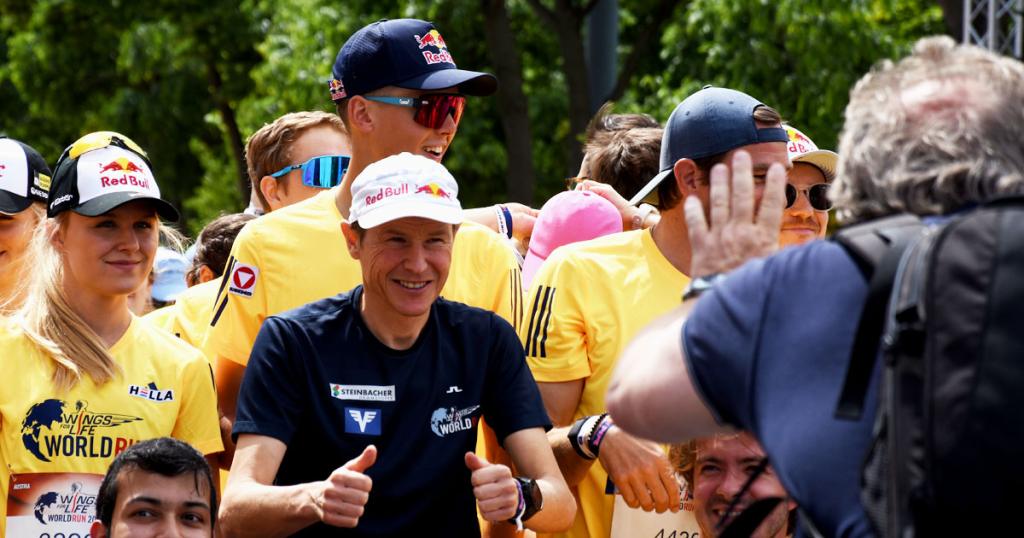 andreas goldberger beim wings for life world run wien