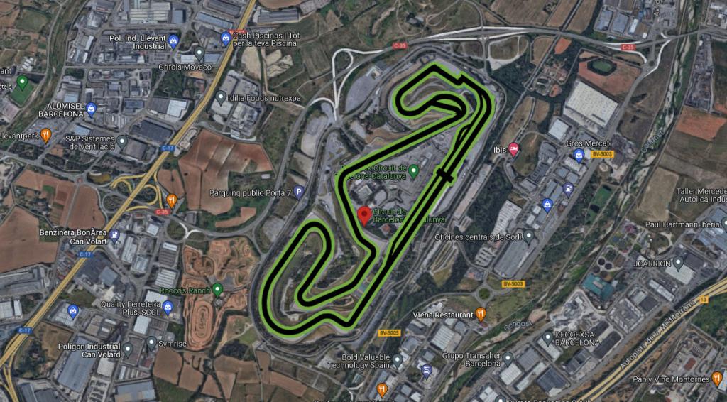Strecke des Formel 1 Spanien Grand Prix: Circuit de Barcelona-Catalunya