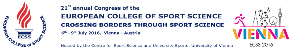ECSS Vienna 2016 - European College of Sport Science - Kongress