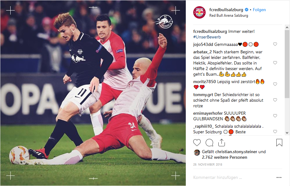 Red Bull Salzburg auf dem Vormarsch