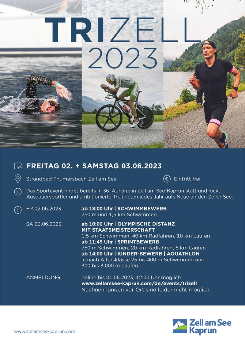 TriZell Triathlon von 2.- 3. Juni 2023 in Zell am See-Kaprun