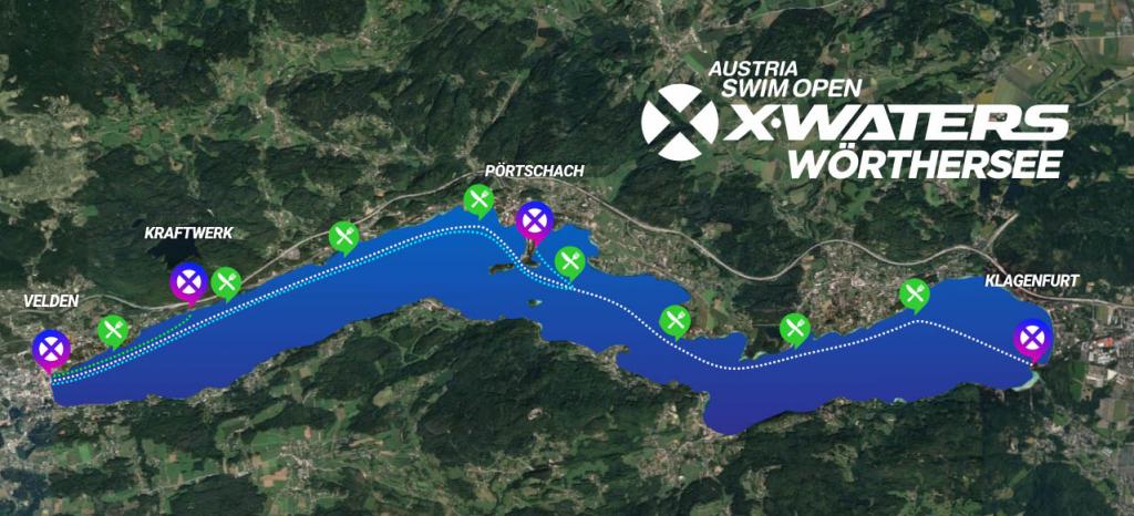 Die Strecke der Wörthersee Swim Open