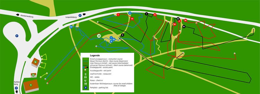 Waldseilpark Kahlenberg Plan