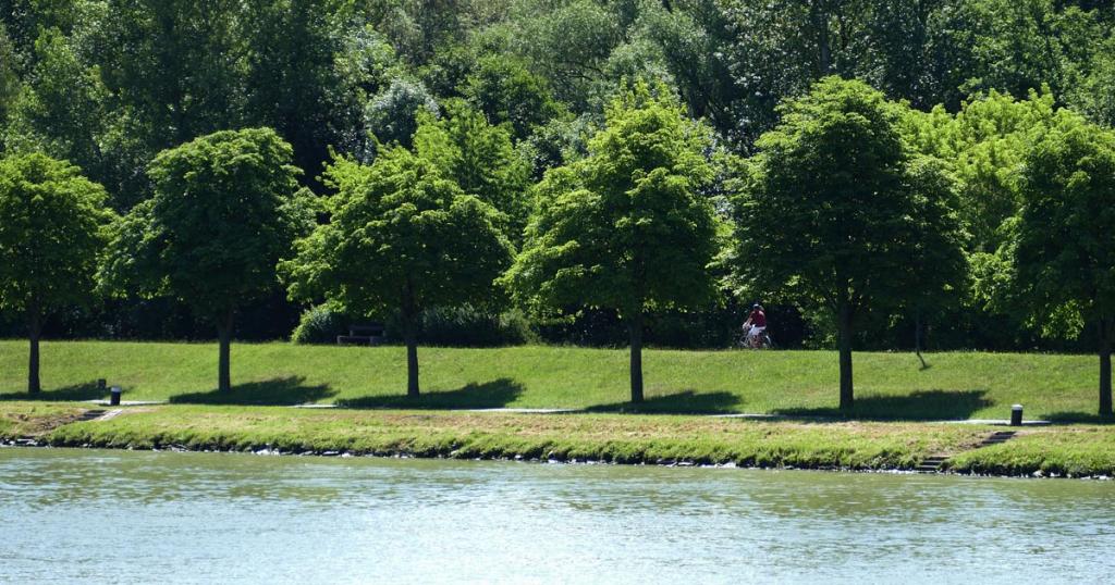 radfahren entlang der donau