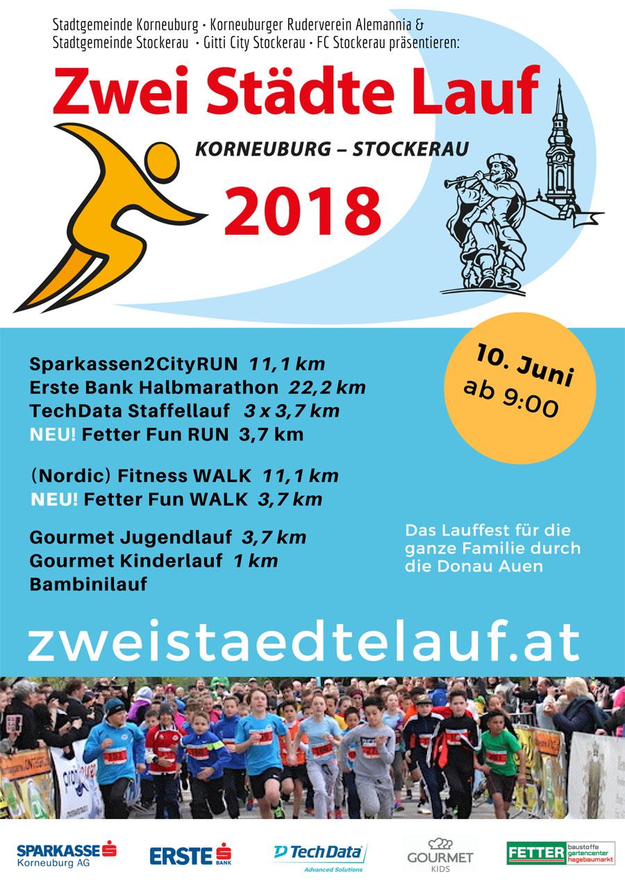 Zwei Städte Lauf - Korneuburg - Stockerau am 10.Juni 2018