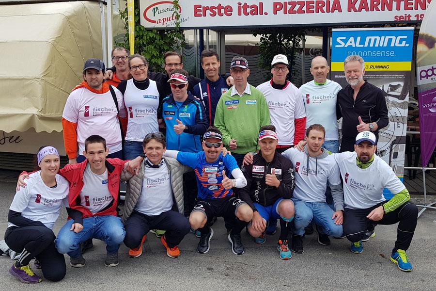 Alexander Radin und Dominik Pacher beim Lebenslauf am Klopeiner See am 19.5.2019