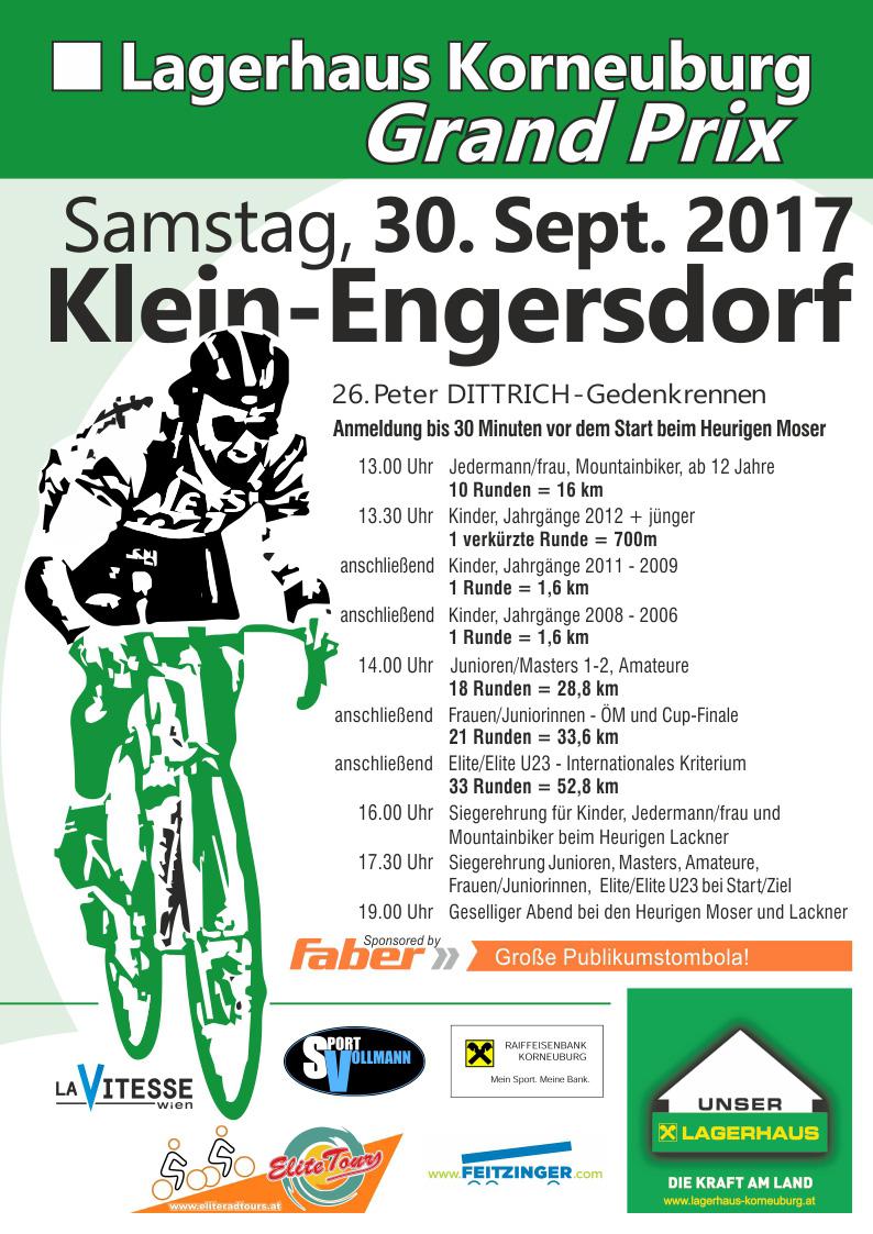 26. Peter Dittrich Gedenkrennen - Lagerhaus Korneuburg Grand Prix in Klein-Engersdorf am 30.9.2017