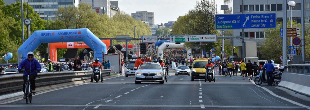 Startbereich des Vienna City Marathon